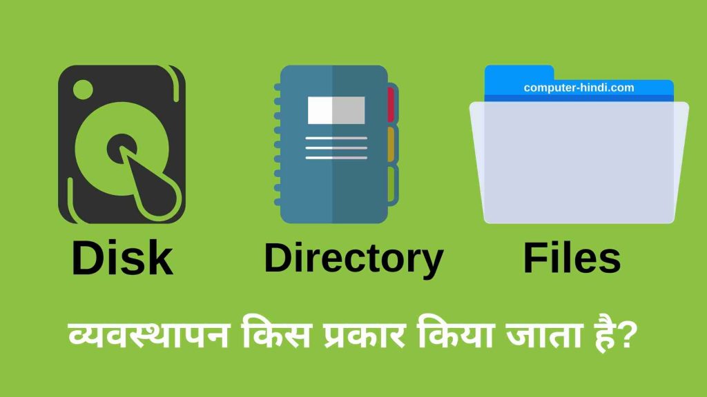 disk, directory, files